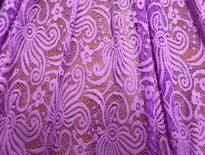 10.Lt.Purple Wild Flower Lace